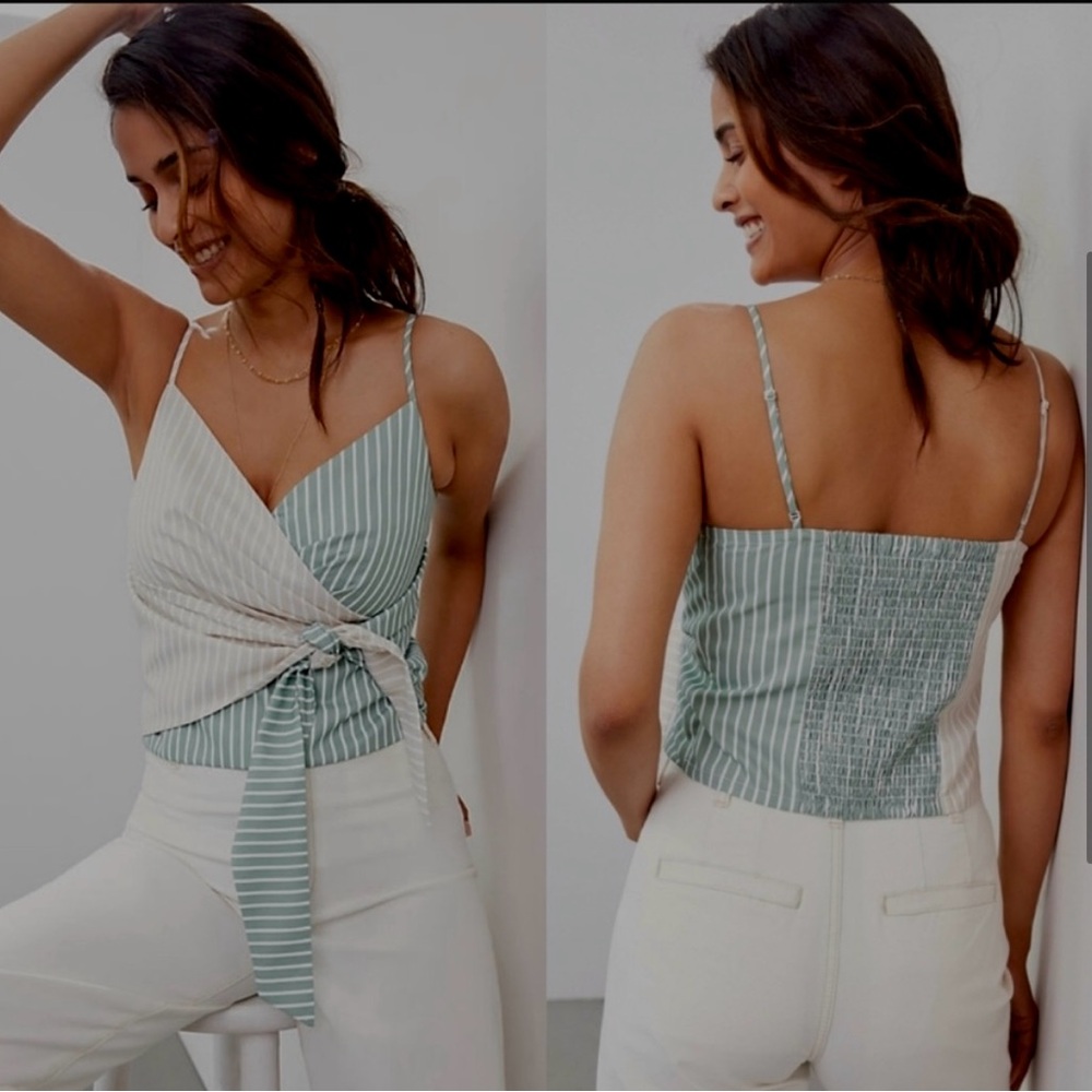 ANTHROPOLOGIE Wrap Tie Tank
